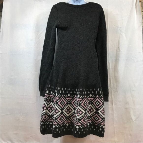 ✨HP✨Abercrombie Kids Girl Aztec Jewelled Sweater Dress✨ - Picture 2 of 3